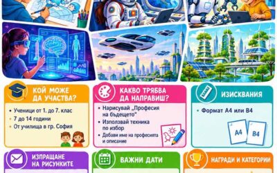 Конкурс за детска рисунка на тема “Професии на бъдещето” – 2026